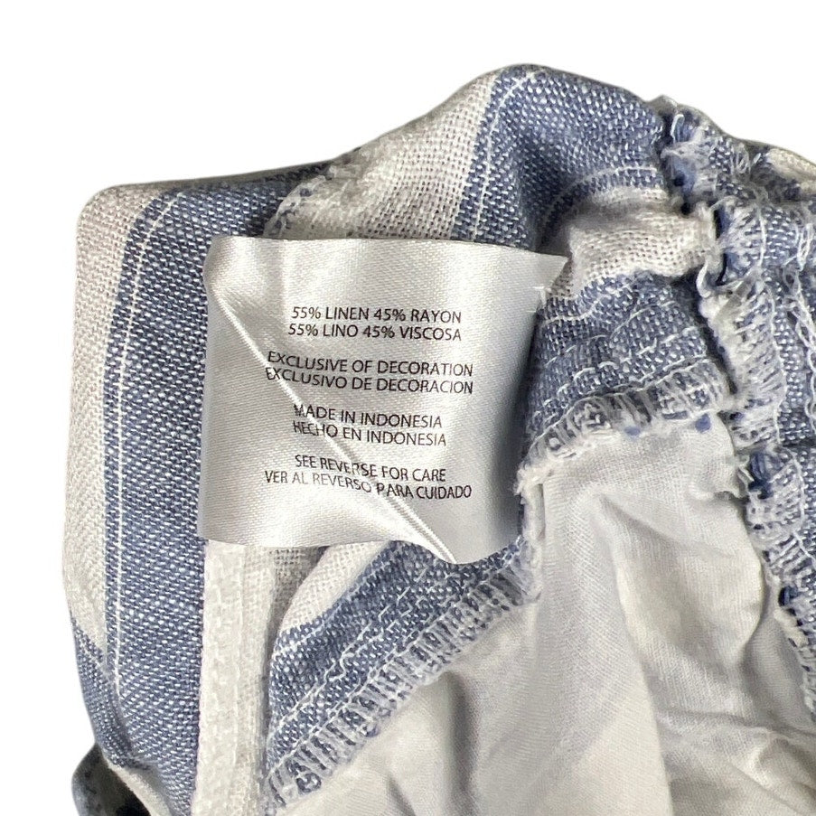 Gap NWT Linen Shorts Size Small Lightweight Striped