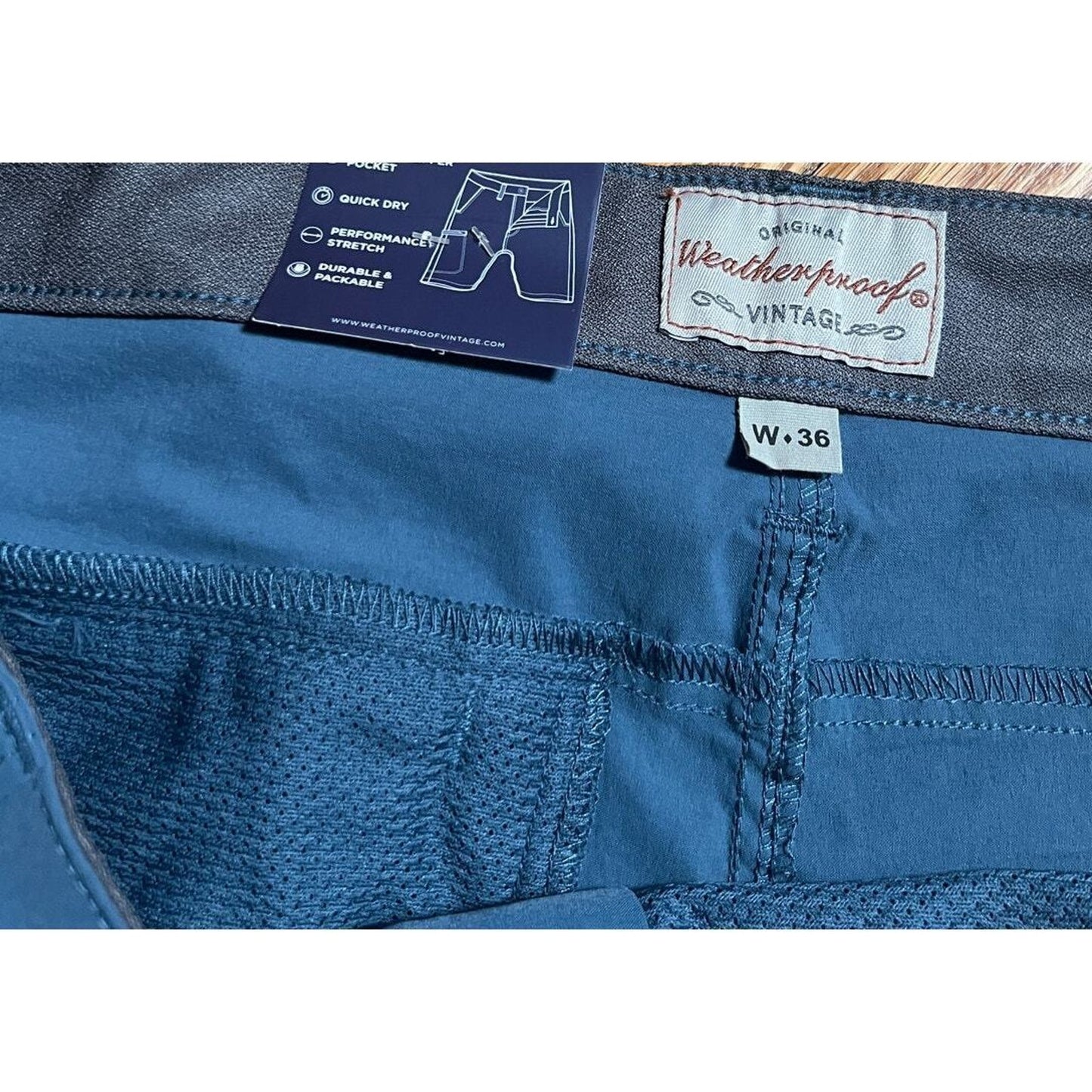 Weatherproof Vintage NWT W 36 Blue Dress Shorts