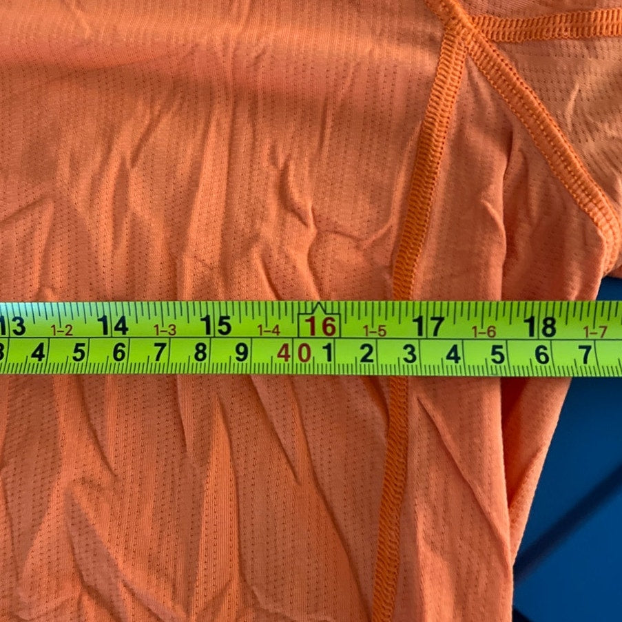 Lululemon Orange Metal Vent Tech Short Sleeve Men M T-Shirt