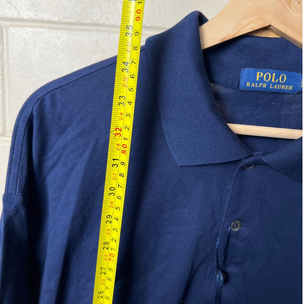 Polo Ralph Lauren NWT 2XLT Navy Blue Jersey Knit Polo