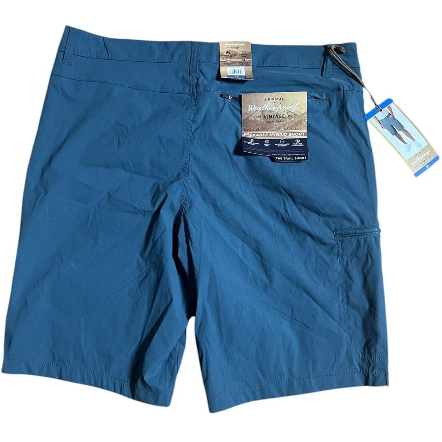 Weatherproof Vintage NWT W 36 Blue Dress Shorts