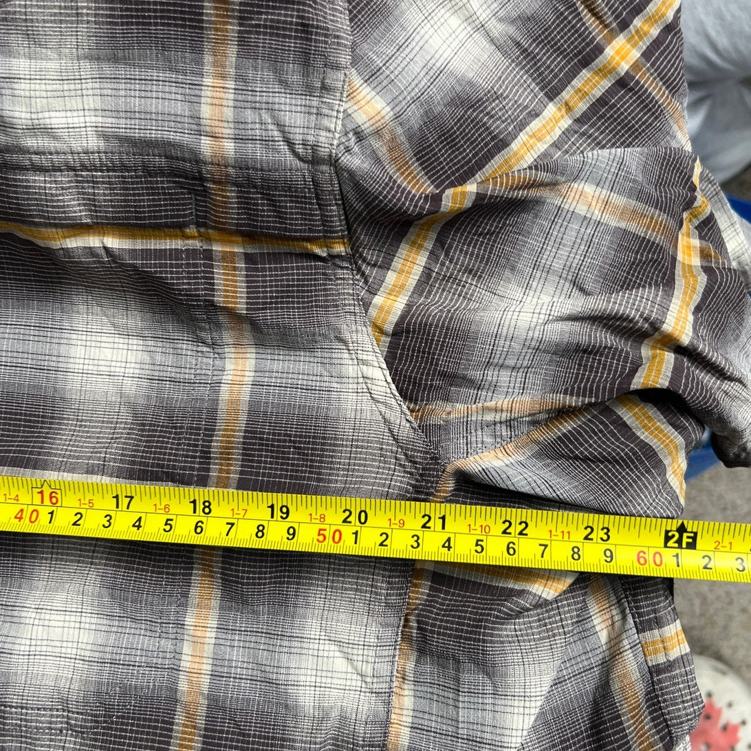 REI CO Op Size XL Plaid Button Down Men's Short Sleeve