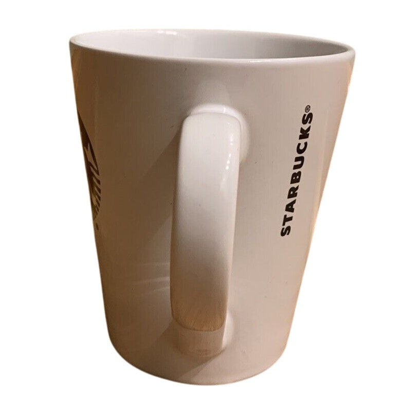 STARBUCKS Coffee Mug Cup 2017 Green Mermaid Siren Logo 12 oz Ceramic