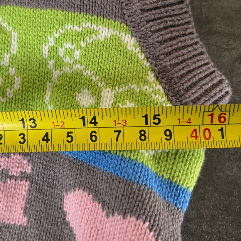 Hello Kitty & Friends Forever 21 Size Small Keroppi Cropped Knit Vest