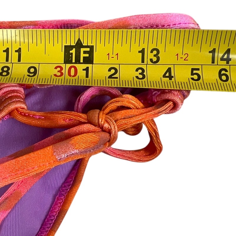 Victoria's Secret Orange Pink Animal Print Bikini Bottom Small S