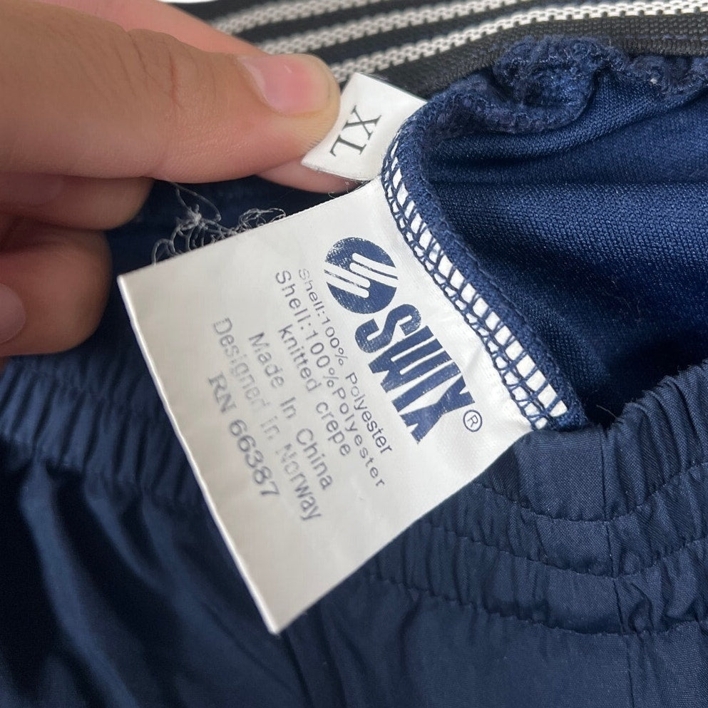 Swix 100% Polyester XL Norway Cross Country Skii Trousers Blue Sweatpants