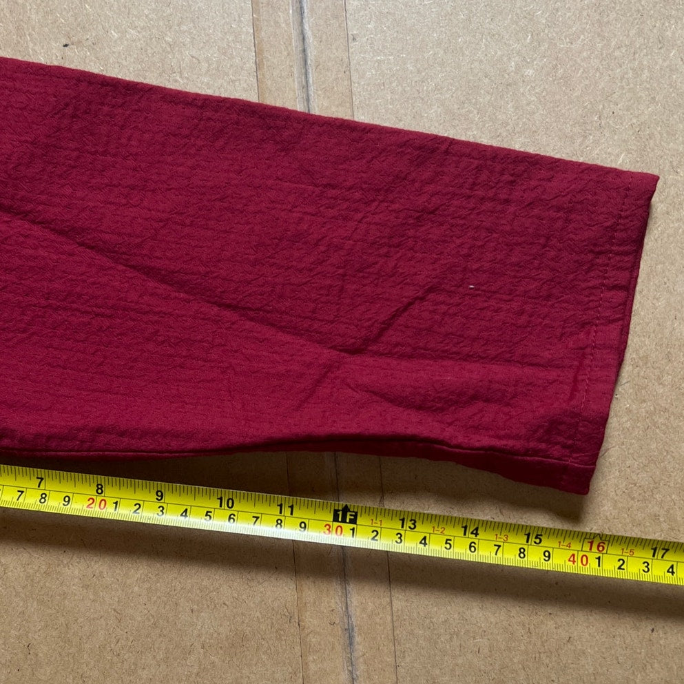 Eileen Fisher Red Full Zip Sweater Size S