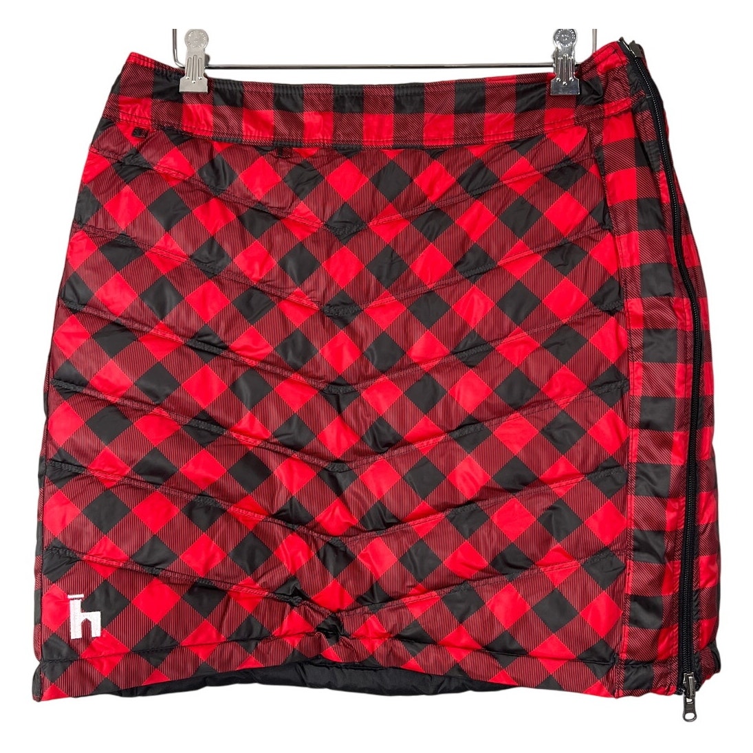 Heim-Made Minne Mini Skirt Black Puffer Down Reversible *Dimension In Picture*