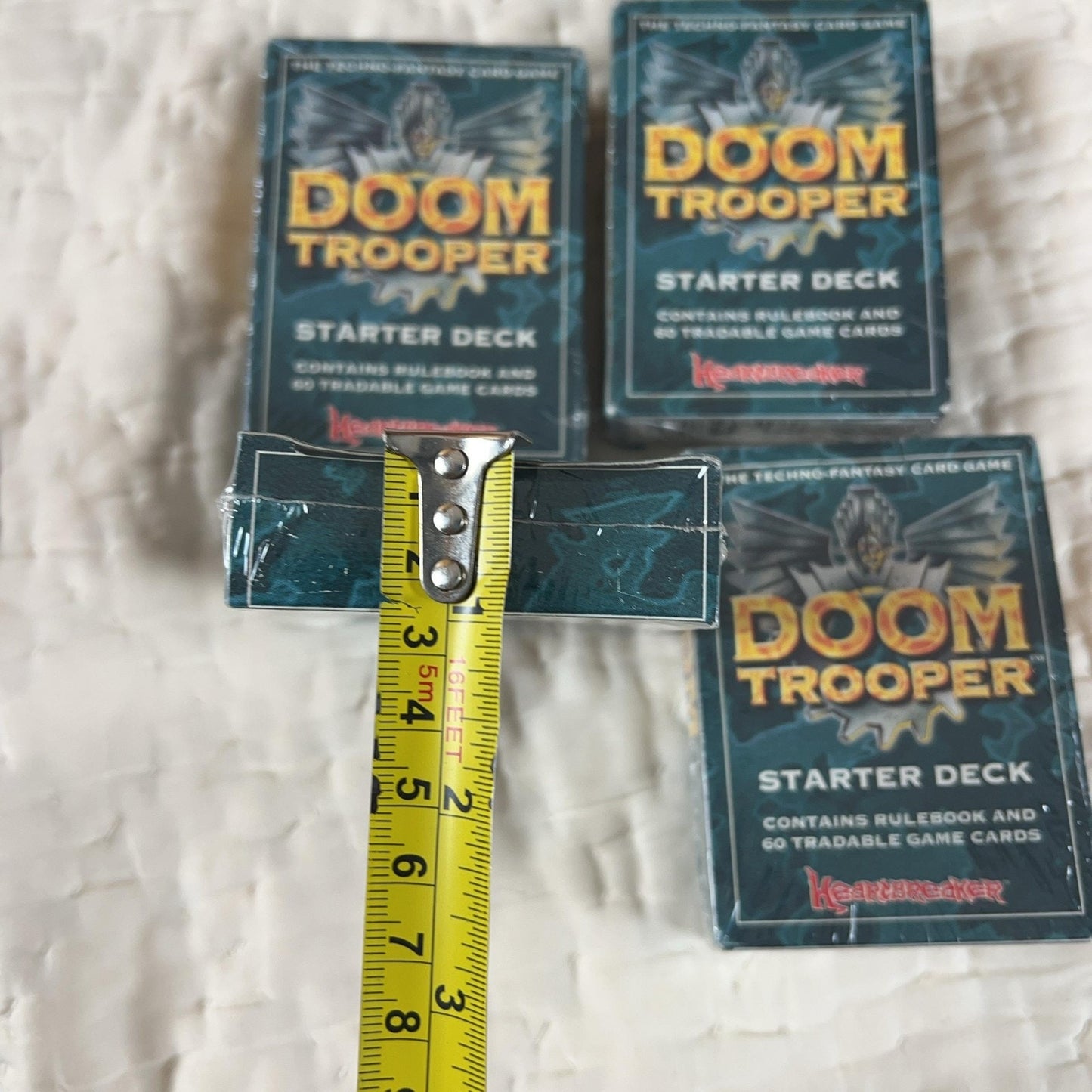 Heartbreaker Doom Trooper Starter Deck Card Deck Germany Teal Lot Of 4