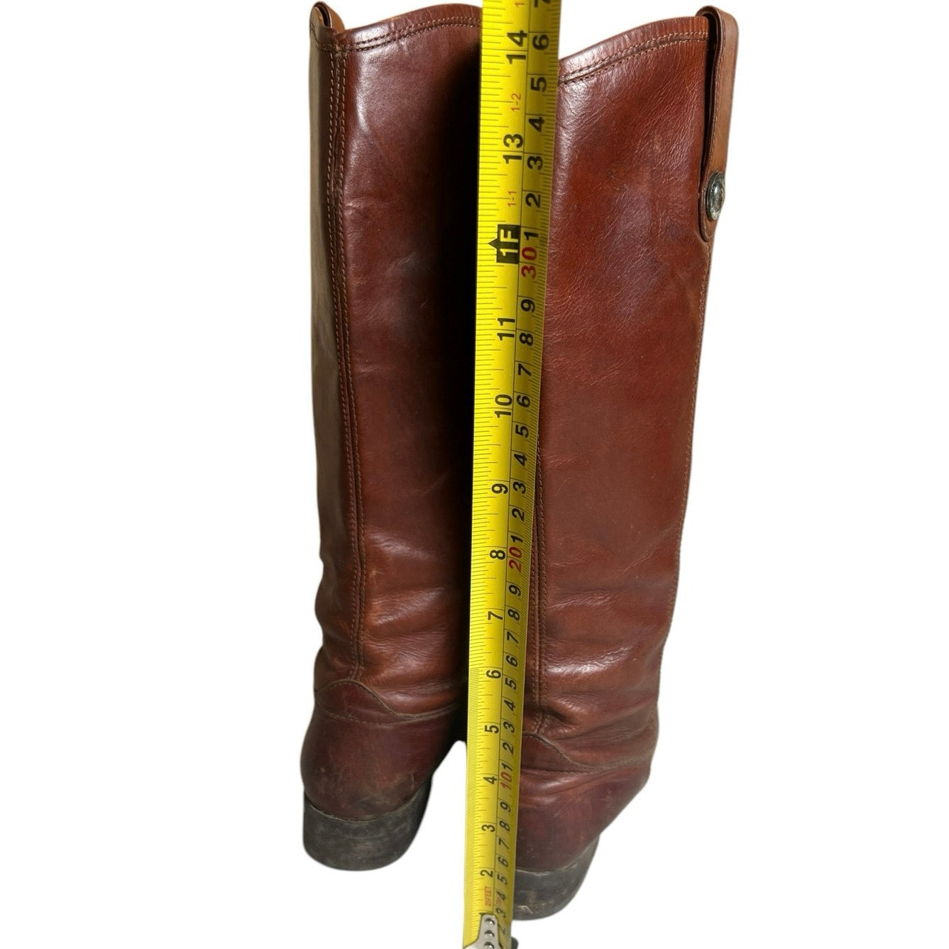 Frye Women Melissa Botton Redwood Riding Boots 6 1/2 Made In Mexico
