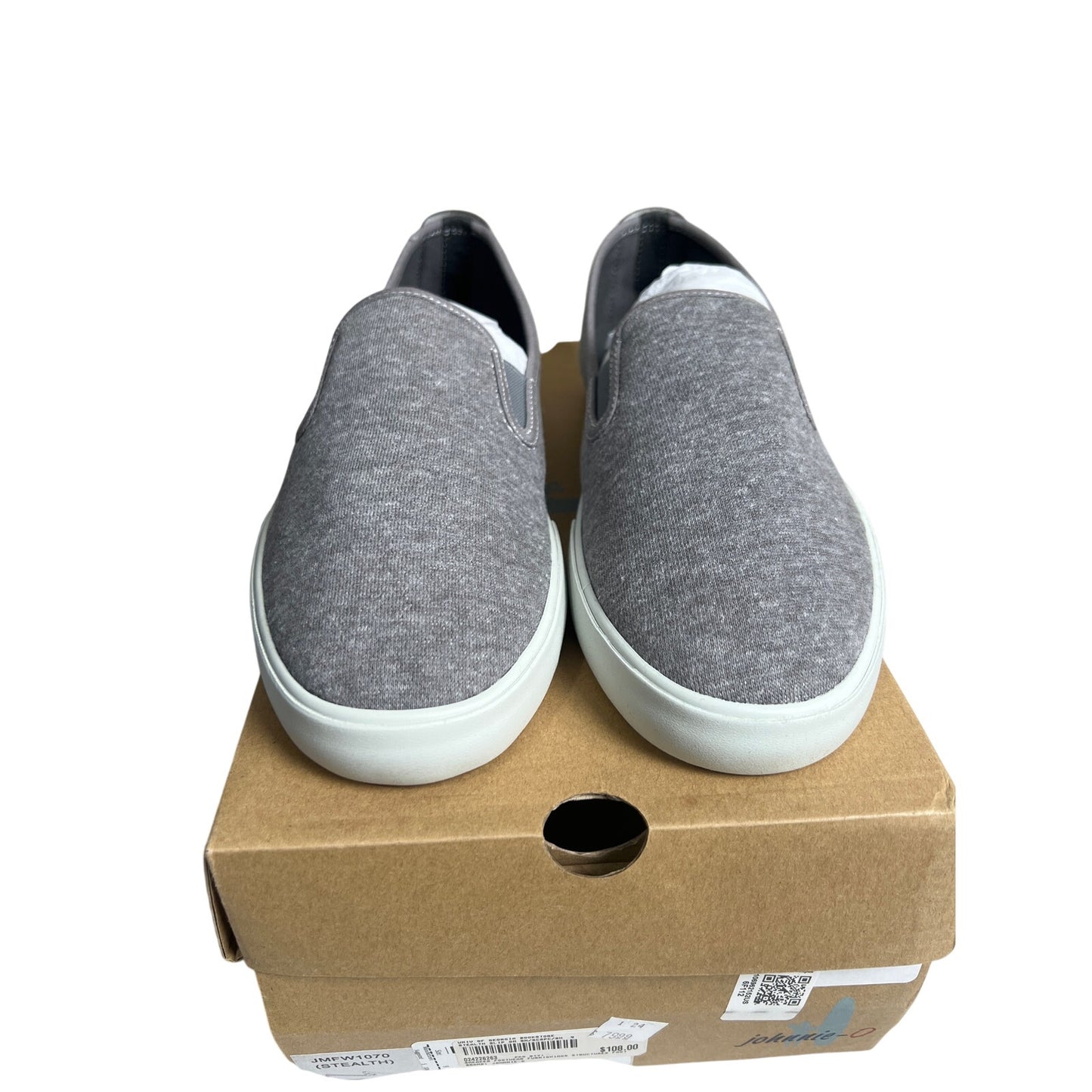 Johnnie-O Stealth NIB Size 9 Gray Men Slip On Sneakers