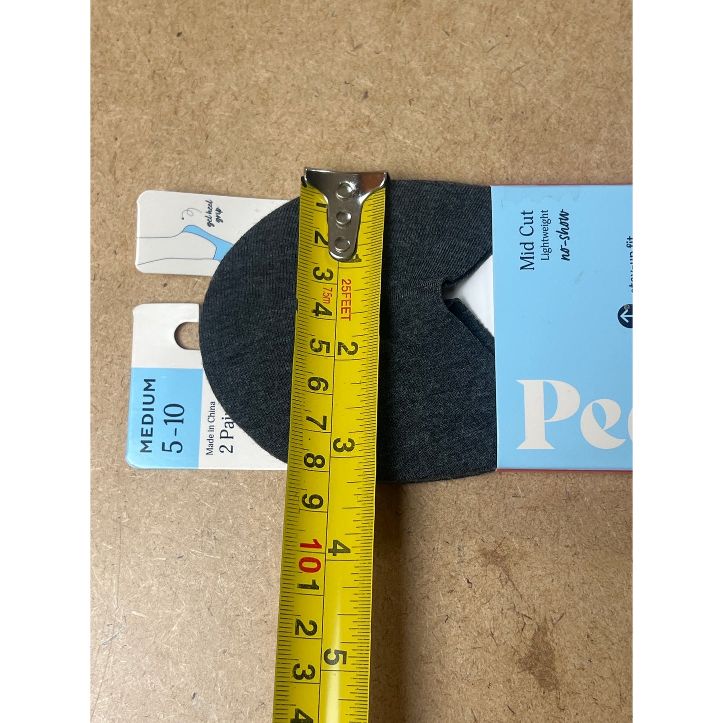PEDS Women's Mid Cut Lightweight Liner Socks 2 Pairs M 5-10