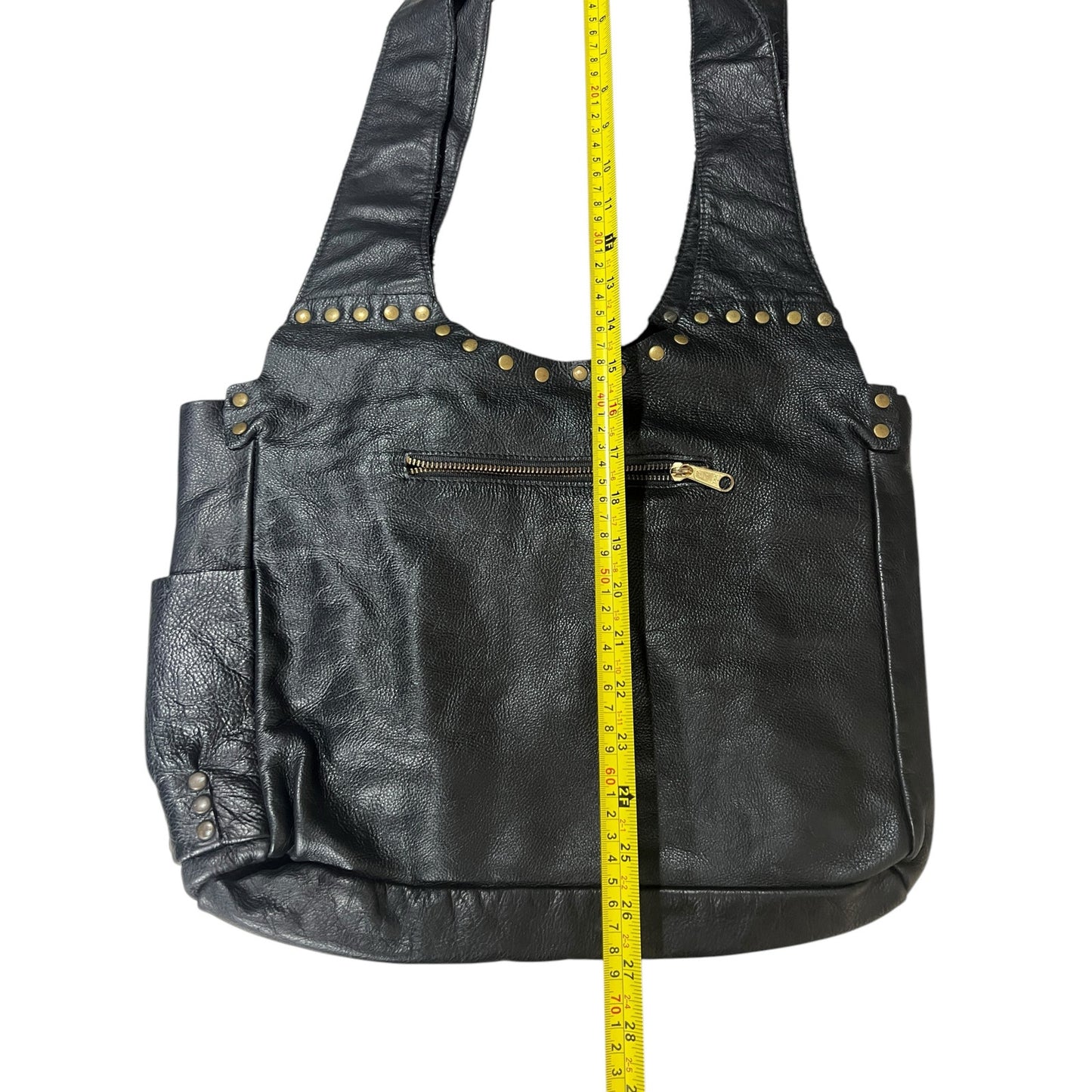 Vintage E.D.E. Faux Leather Black Purse W/ Ribbed