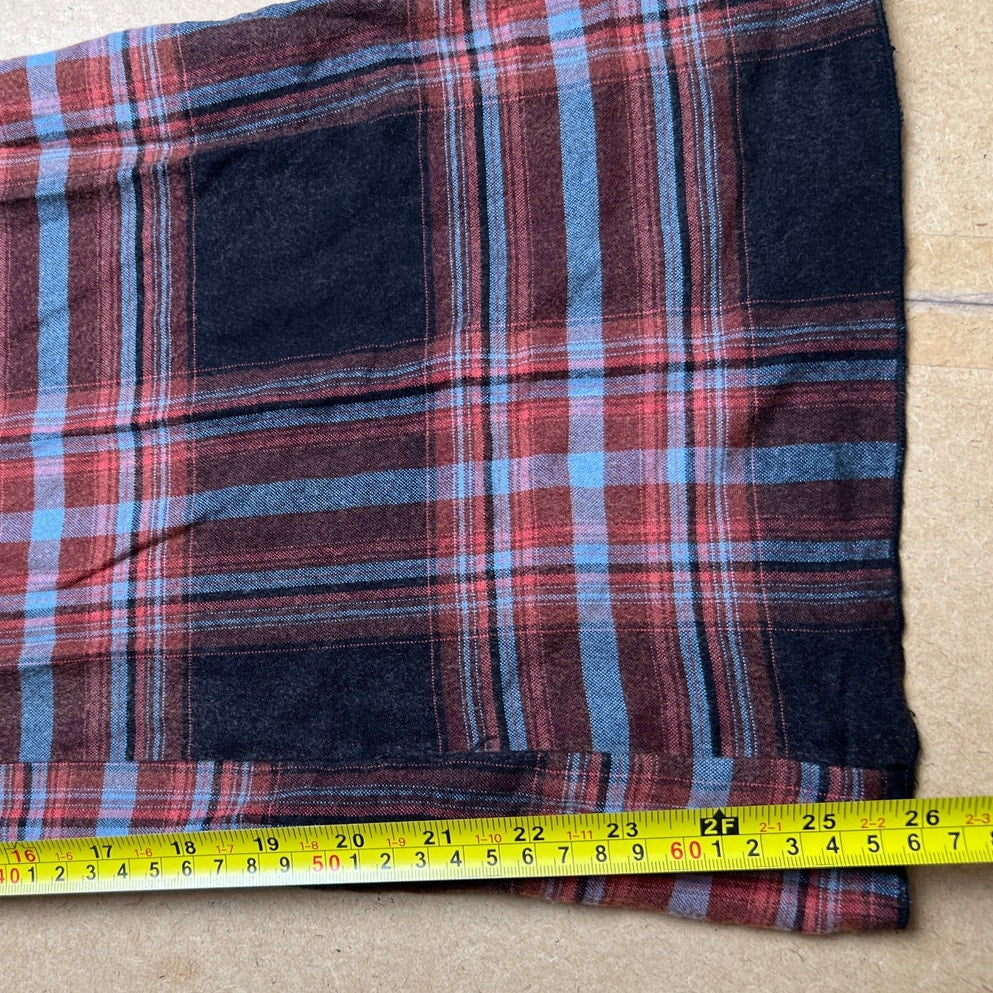 Free People Plaid Red/Black Jumpsuit Size S