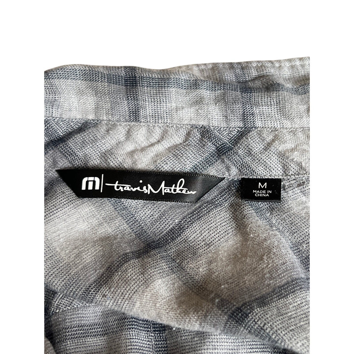 Travis Mathew Men's Plaid Flannel Button Down Long Sleeve Size M