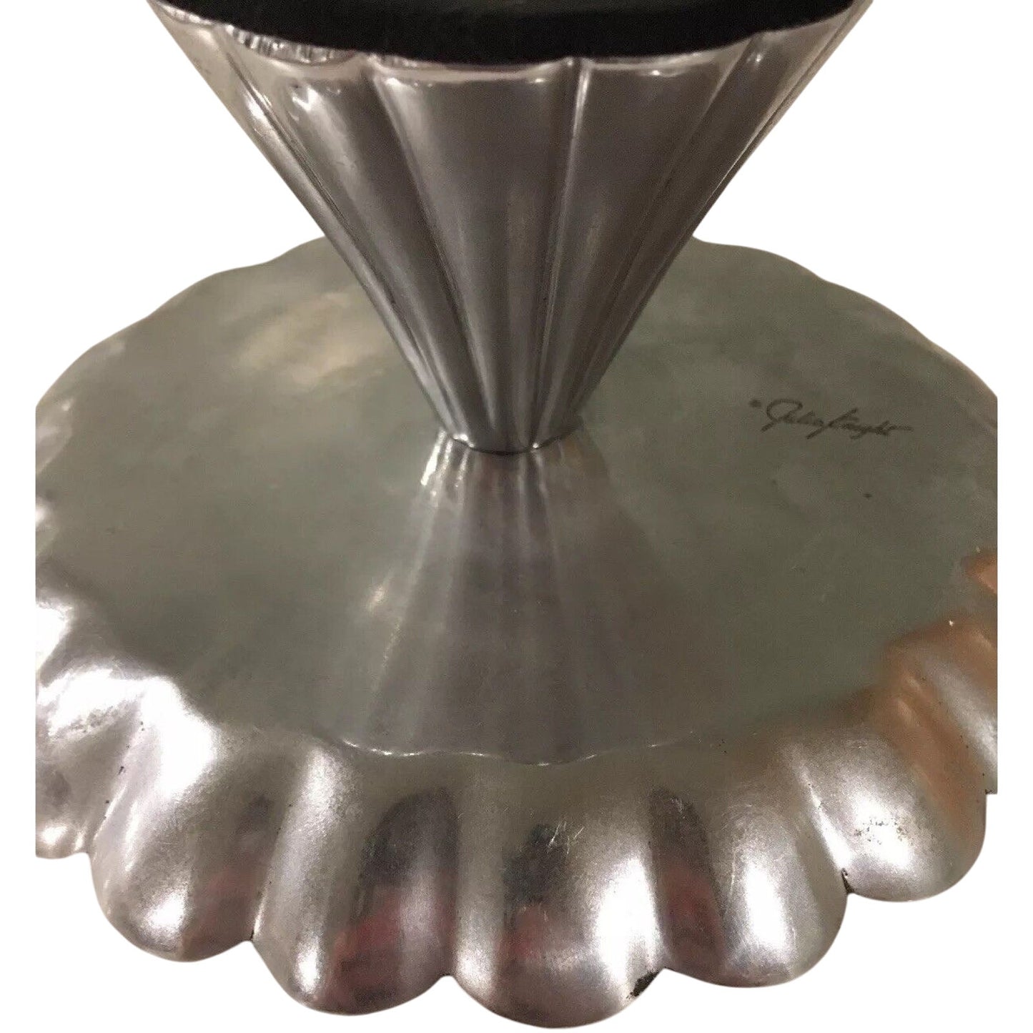 JULIA KNIGHT PEONY POMEGRANATE 6" PEDESTAL STAND - RETIRED