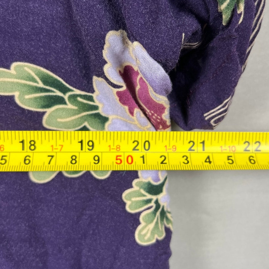 Tapestry Purple Floral Men 2XL Button Up Top