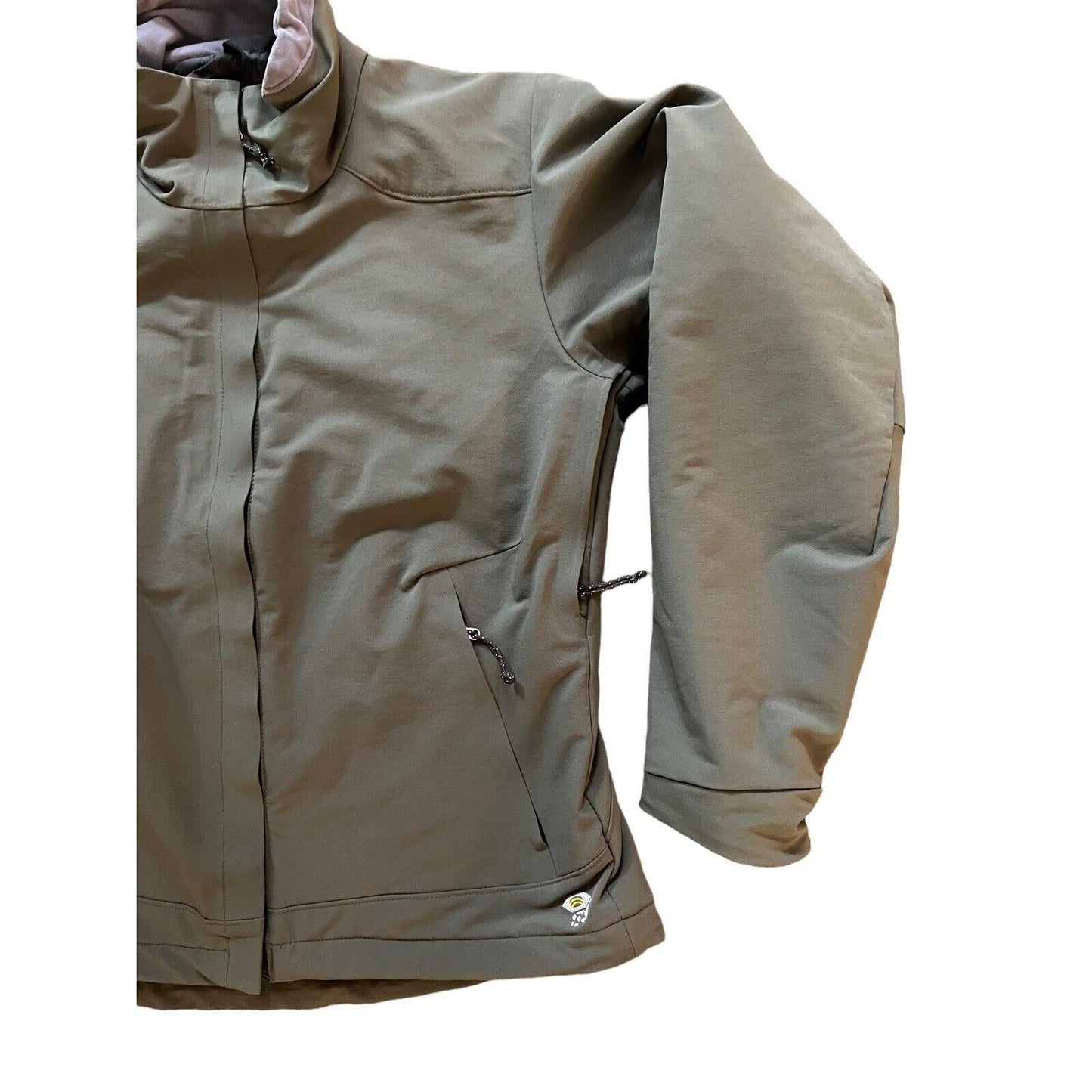 Womens MOUNTAIN HARDWEAR Green Full Zip Softshell Primaloft Insulated Jacket S
