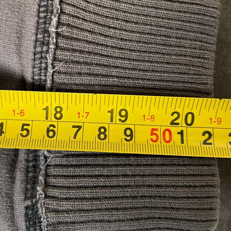 Y2K Mossimo Supply Co. Grunge Faux Fur lined Heavy Gray Hoodie Medium