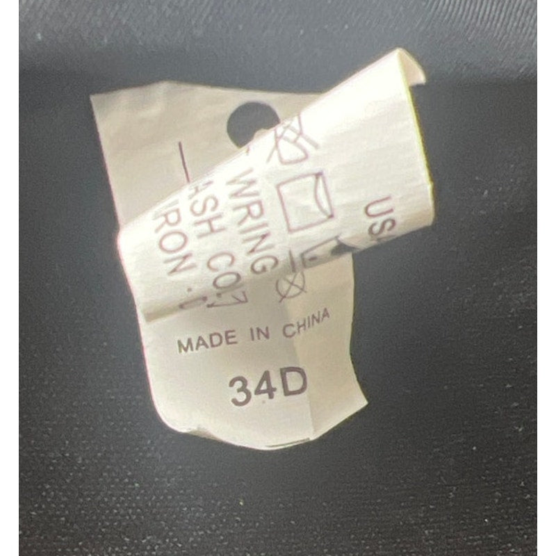 Cococship 34D Black Ruched Padded Halter Style Bikini Top