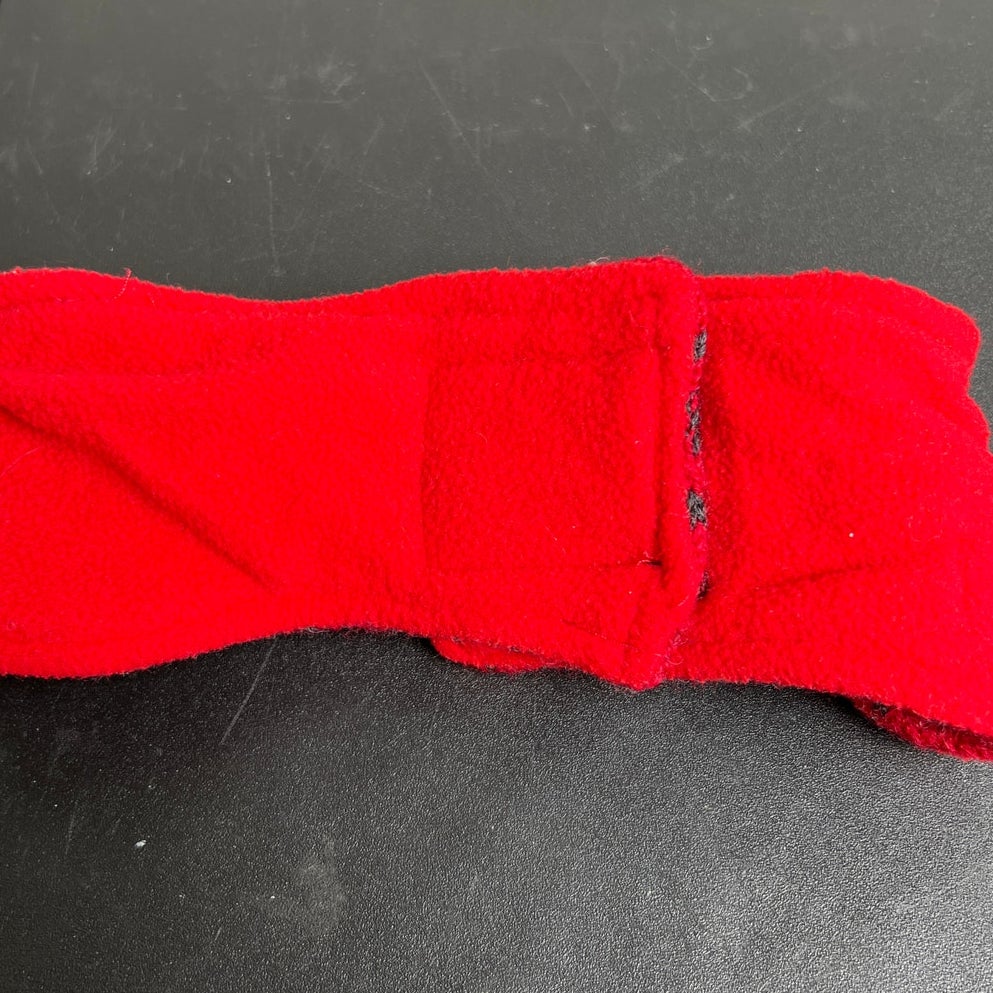 Fosse Red One Size Fleece Headband