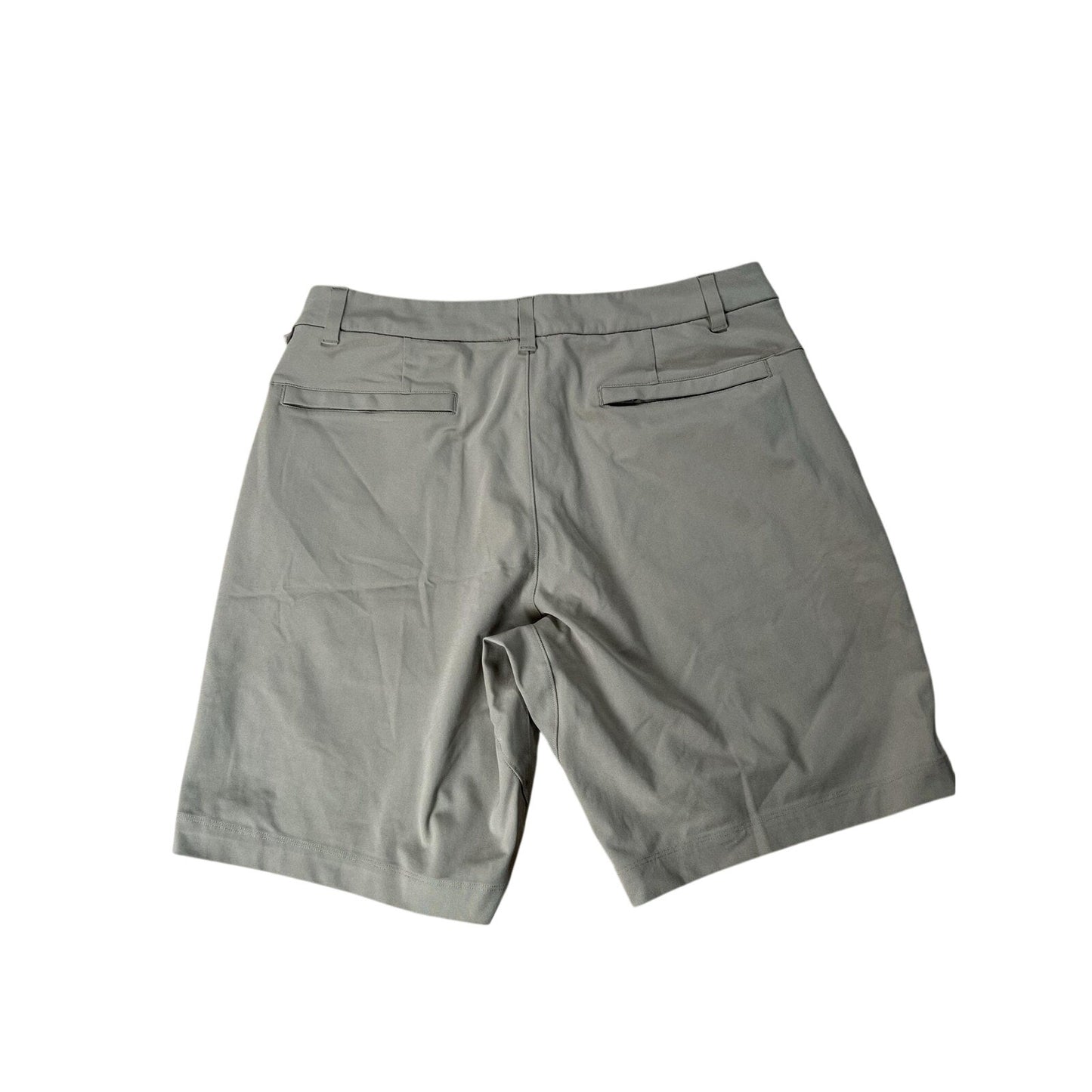 Lululemon Shorts Mens 32 Green Chino Microfiber Slim Flat Front Pockets