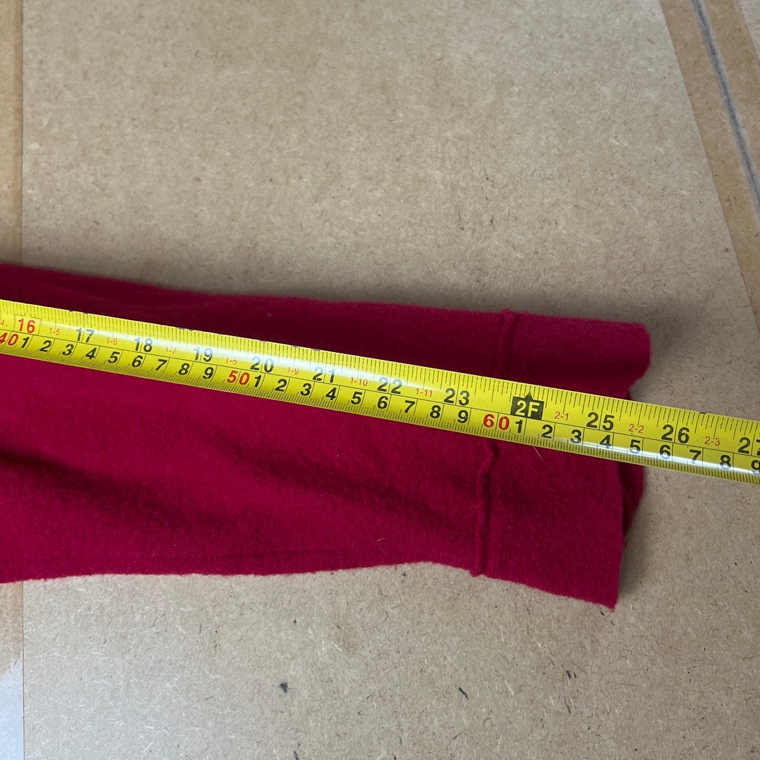 Semantiks Women's Button Front Red 100% Wool Jacket Size 2X