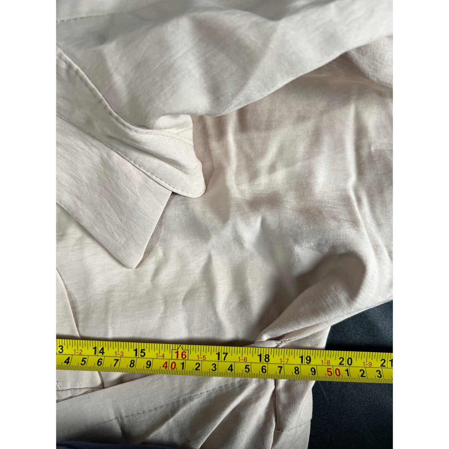 Kate Hewko Draped Shirt Dress Cream *Dimensions in Picture*