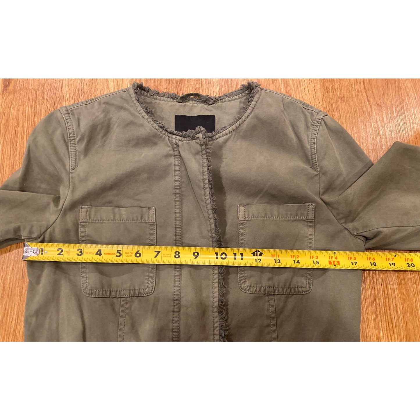 BANANA REPUBLIC Womens Utility Military Safari cargo Jacket Olive Army Green XS