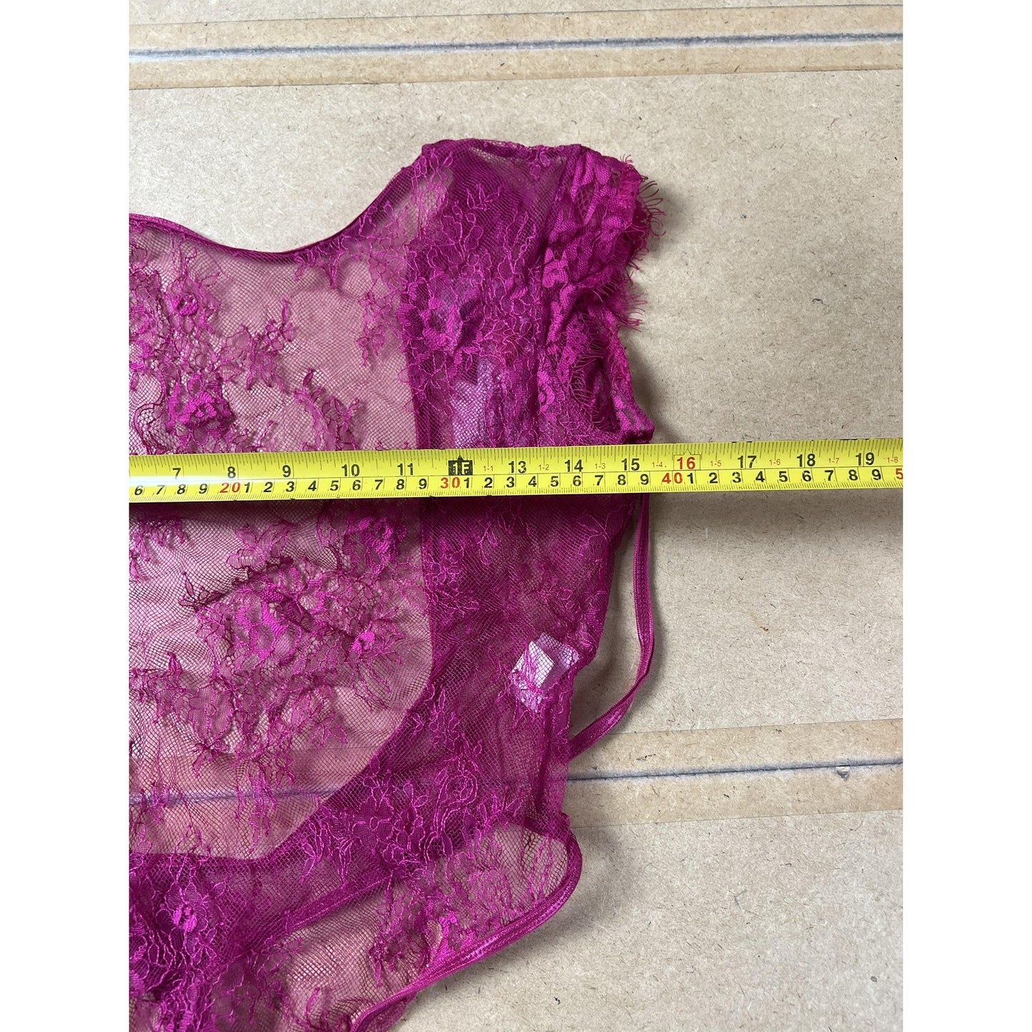 Shirley Of Hollywood Teddy Womens S Pink Lace Sheer One Piece Cap Sleeve Thong