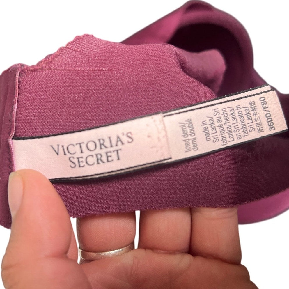Victoria Secret Lined Denim Size 36DD Adjustable Bra