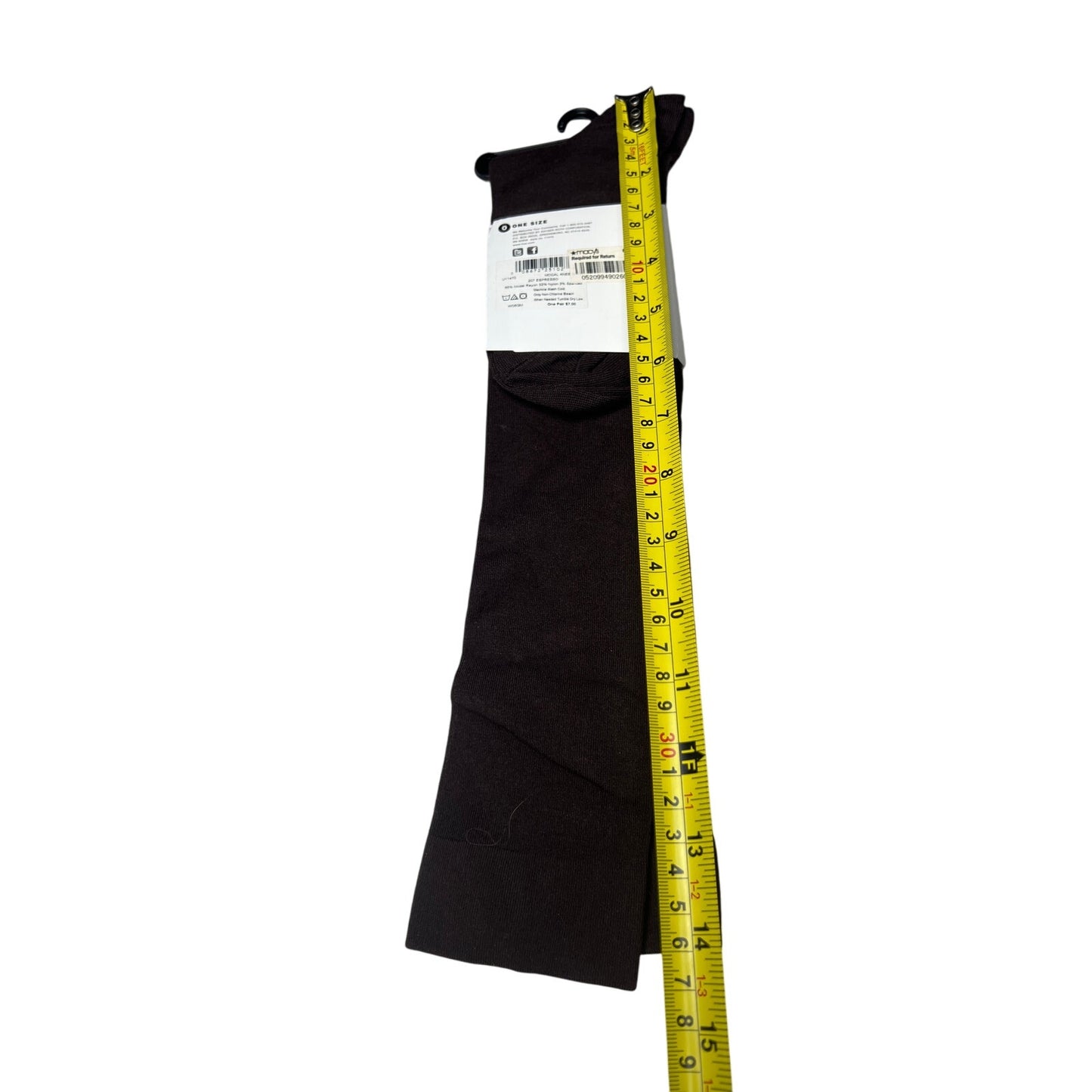 Hue Modal Knee Socks 207 One Size Espresso NWT