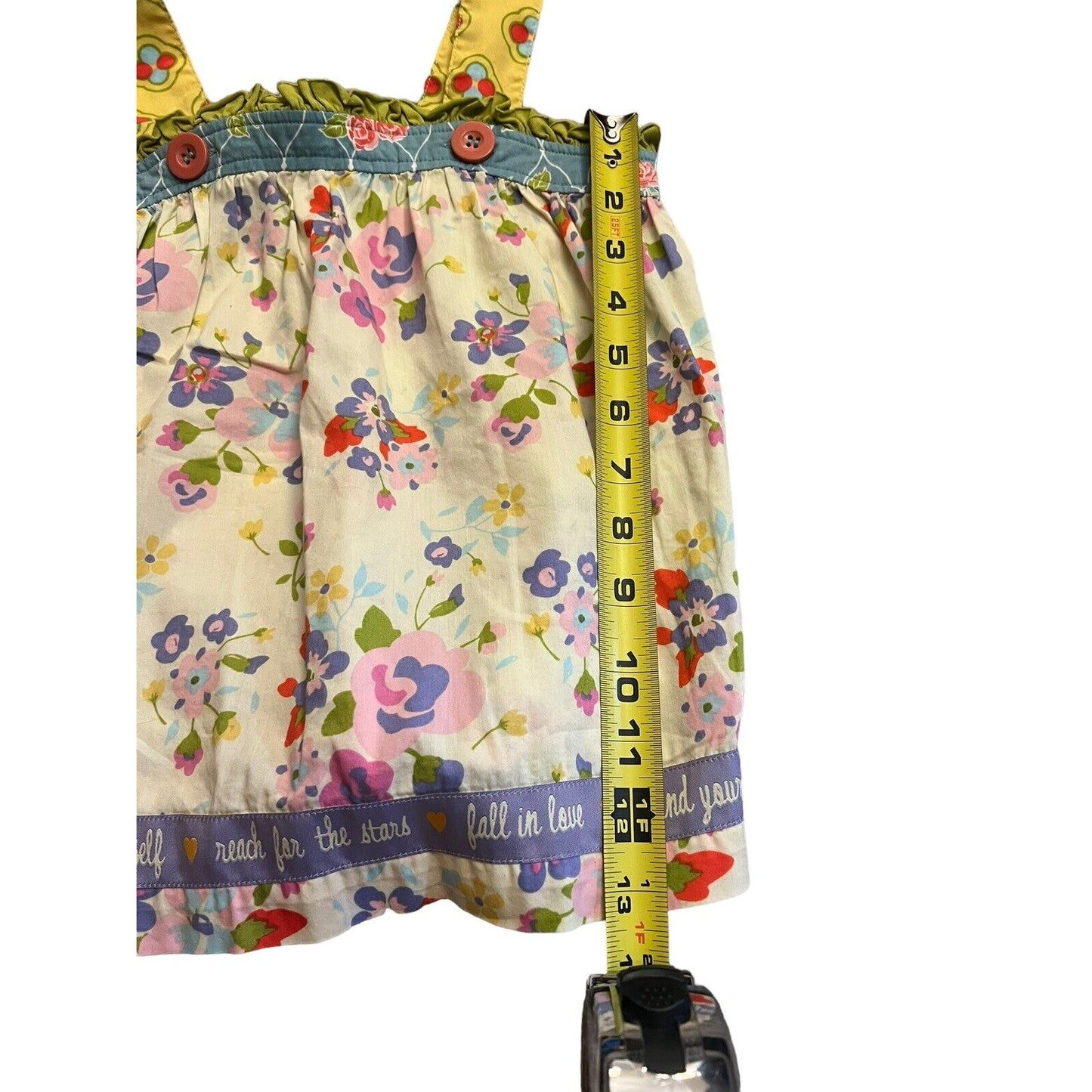 Matilda Jane Tank size 6 Good Hart Art in the Park floral Tank Top EUC