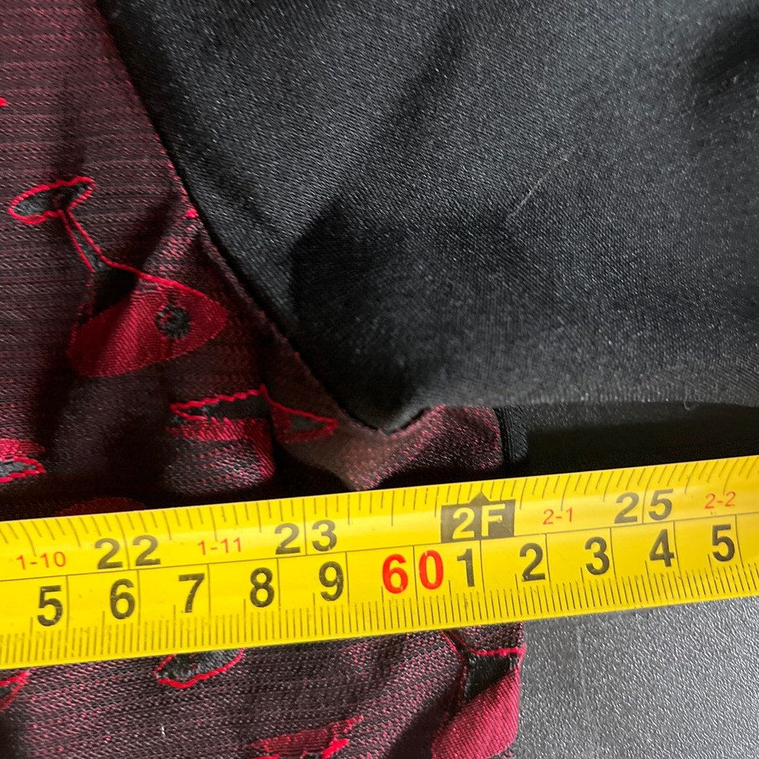 Vintage Nine Deep Clothing Cocktails Shiny Button Down *DImensions in Picture*