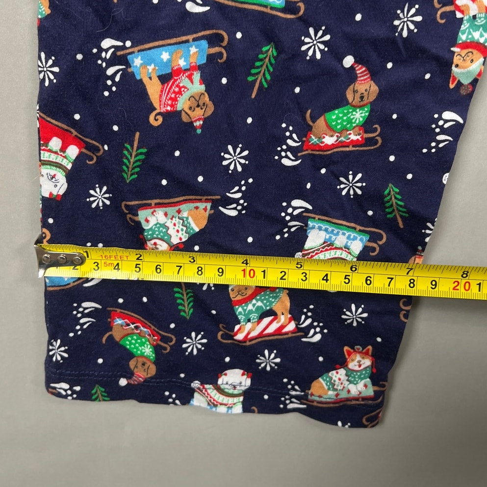NWT Novagratz Warm Blue Dog AOP Pajama Pants Size XS