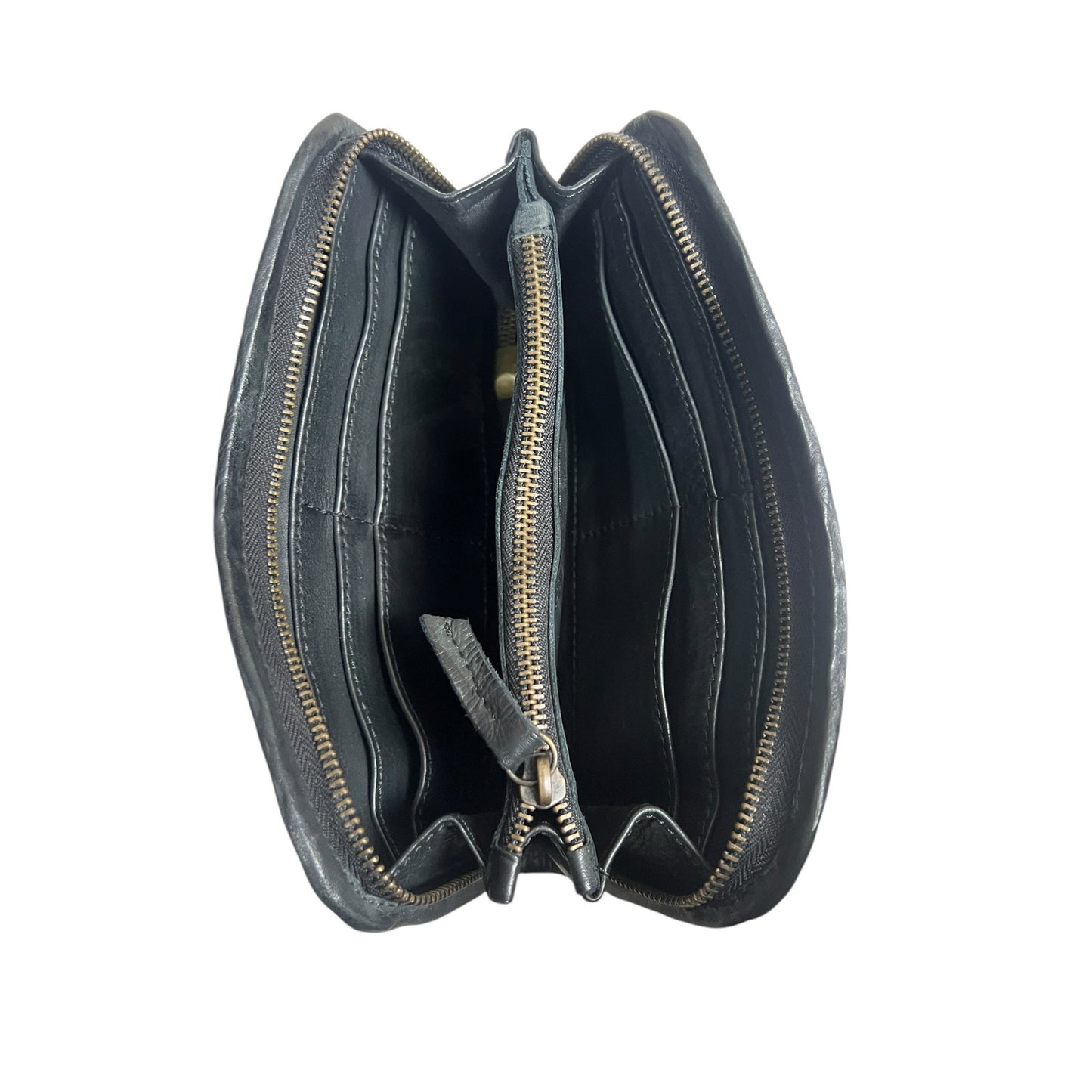 Viola Castellani Milano Genuine Leather Woven Hand Purse