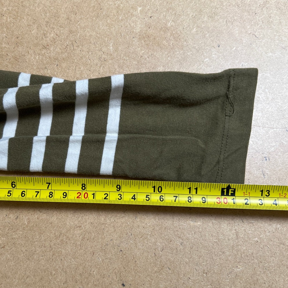 Mini Boden 6-7 Boys Green/White Long-Sleeve 100% cotton Shirt