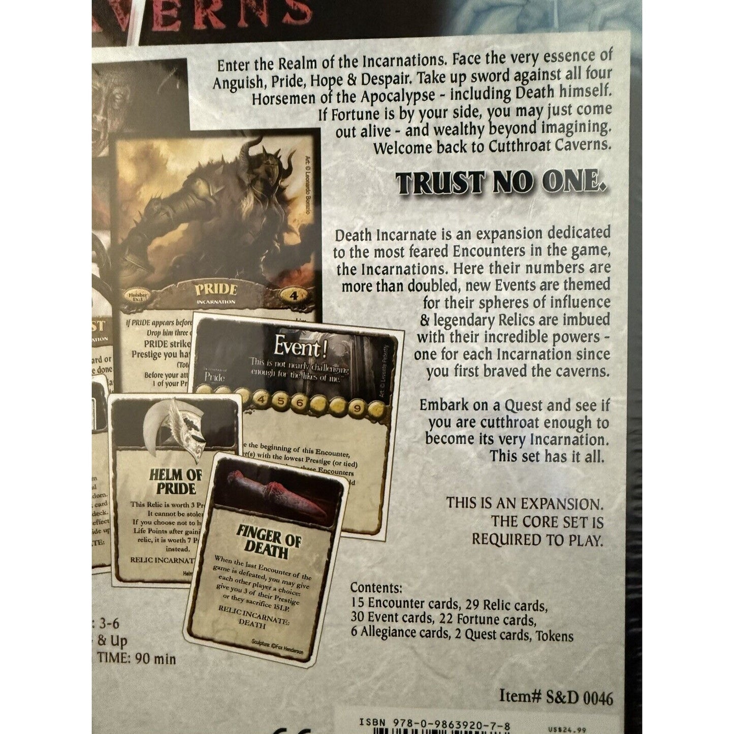 Cutthroat Caverns Expansion 5: Death Incarnate 2017