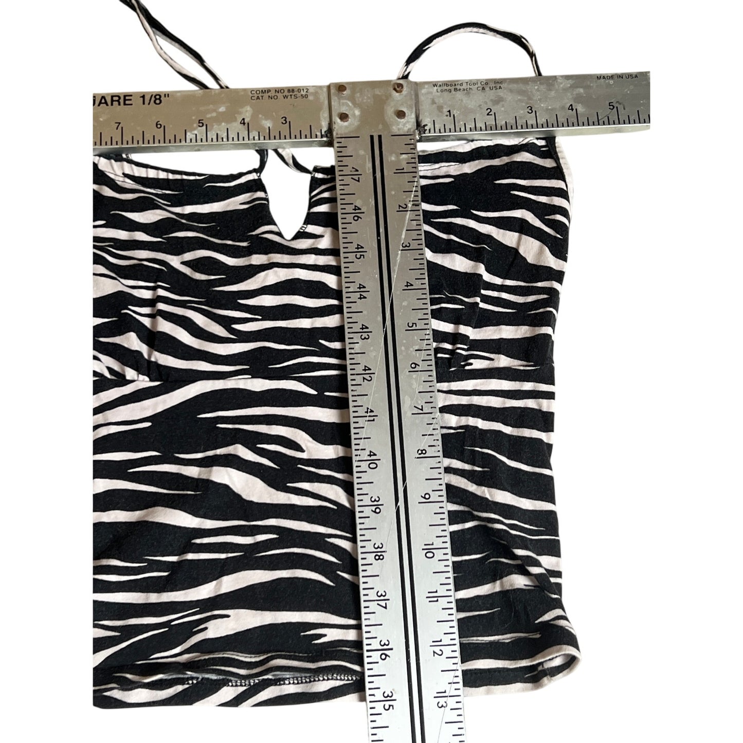 Brandy Melville John Galt Women's White and Black Tank Top Size 25 XS