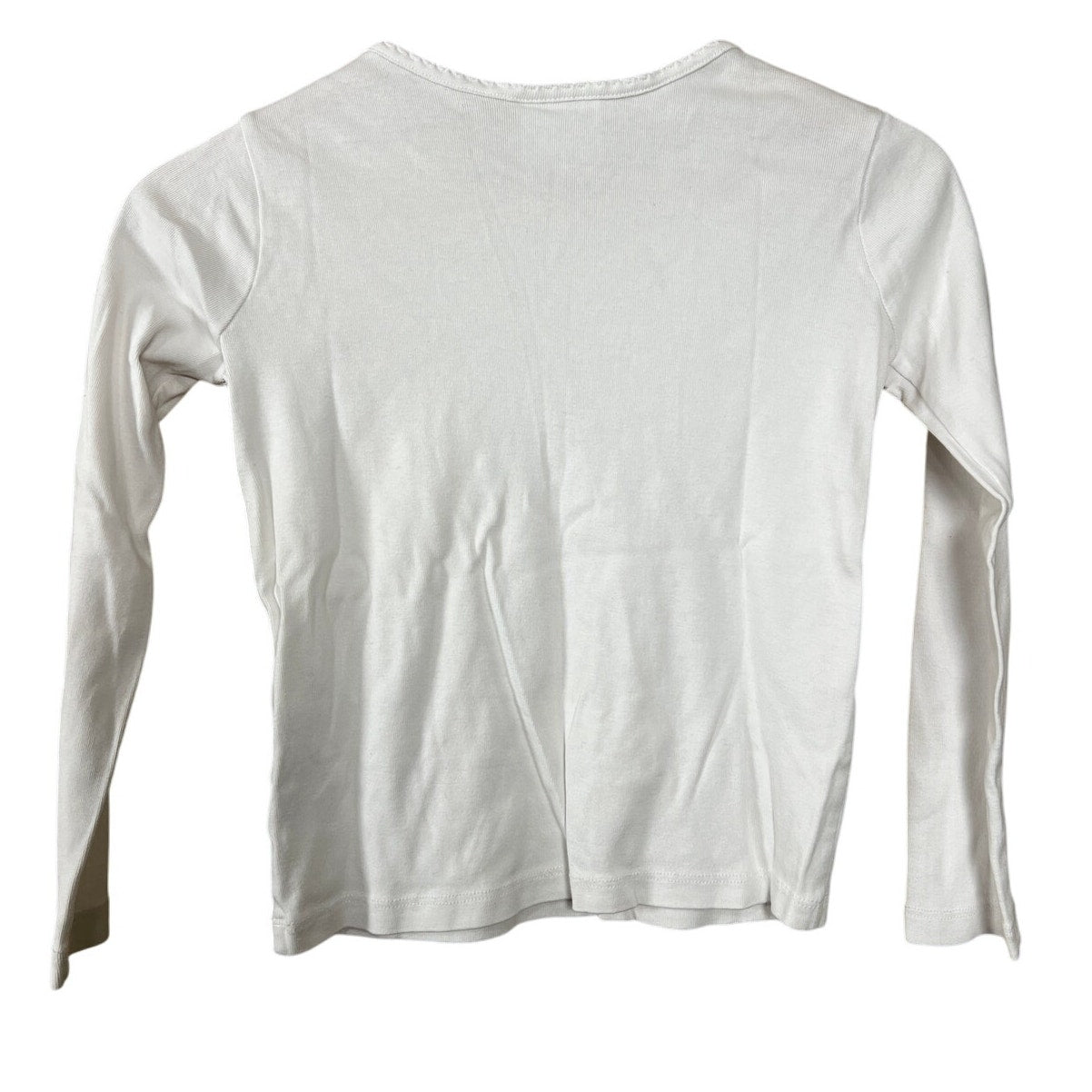 Hanna Andersson Long Sleeve Scallop Trim T-Shirt Size L