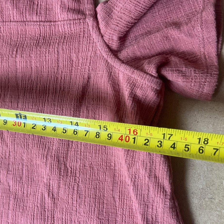 Madewell Skylark Cold Shoulder Top Women's XS Pink Orange