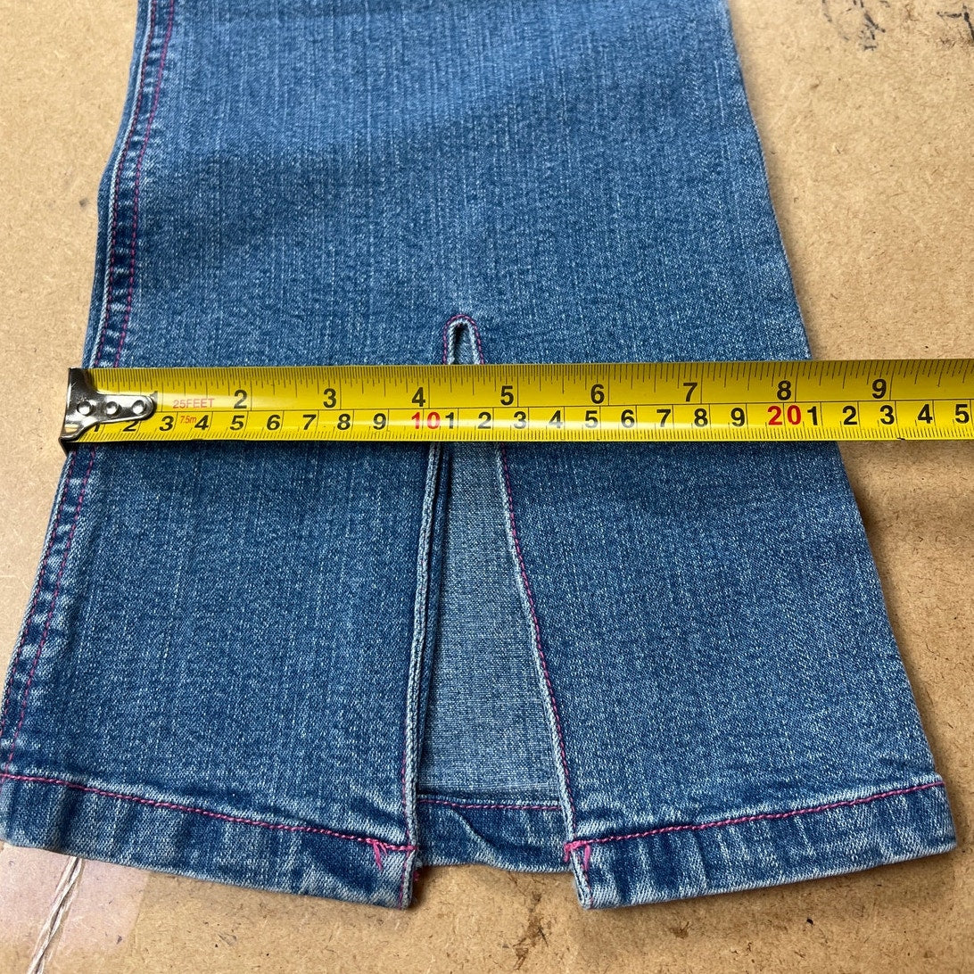 Betsey Johnson Blue Flare Jean Girl/Teen Size 14