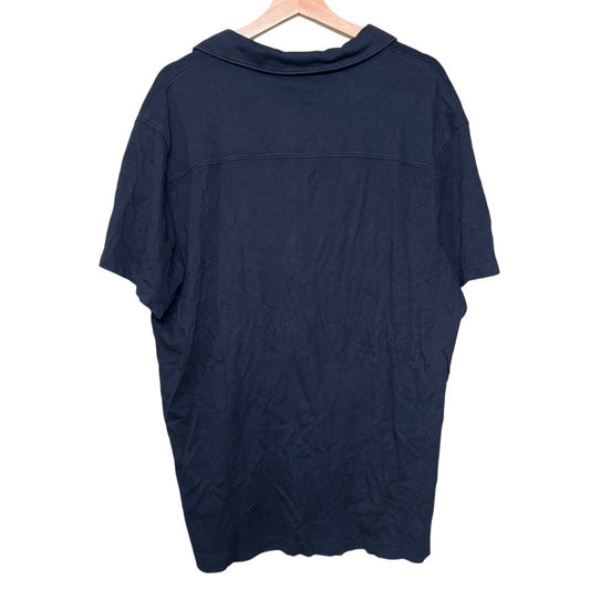 01. Algo Regular 100% Cotton Size XL Navy Blue Polo