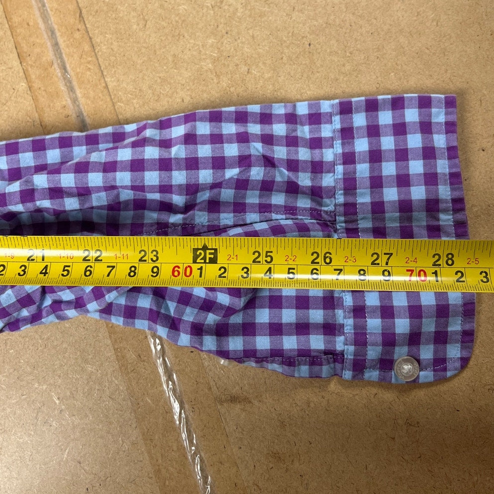 Vineyard Vines Purple/Blue Button Up Classic Fit Button-Up Long Sleeve Size L