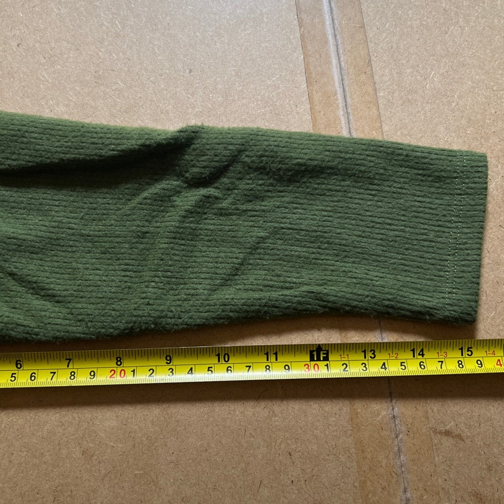 Anthropologie Theresa Tunic Top Size Small Oversized Green Fleece Sweater