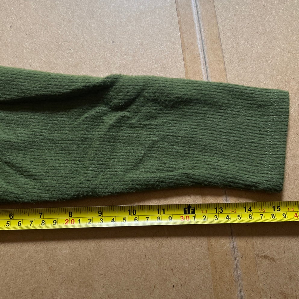 Anthropologie Theresa Tunic Top Size Small Oversized Green Fleece Sweater