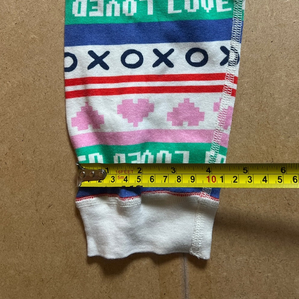 Hanna Andersson Girl Valentines XOXO Pajama Pants Size 14