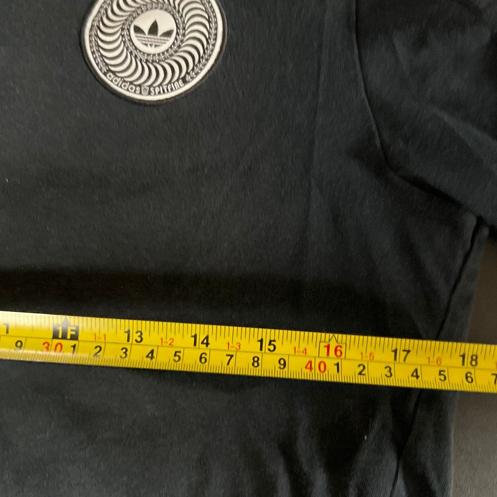 Adidas Cimalite Skateboarding Spitfire Black Shirt Size Medium