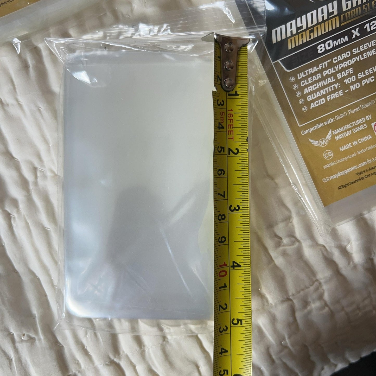 Mayday Games Magnum Card Sleeves Oversized 100ct Clear 80mm X 120mm Lot