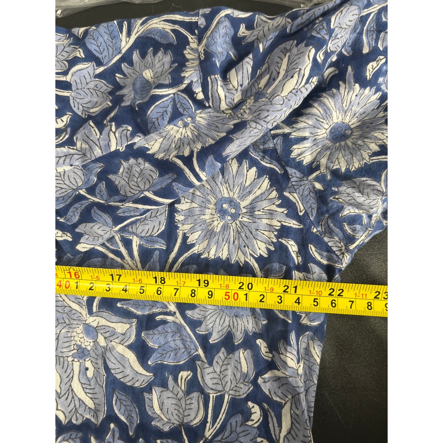 Mille Resort & Travel Blue Long XL 100% Cotton Maxi Dress Cover Up